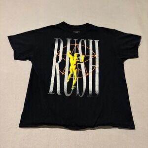 Rush Starman 2112 Graphic T-Shirt Mens 2XL Black Short Sleeve Band Tee 2021
